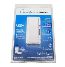 Lutron Caseta Diva White DVRF-6L-WH-R Smart LED+ Light Switch