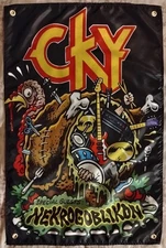 CKY Concert Poster Banner Flag Bam Margera CD Vinyl Zero Skateboards Element DGK