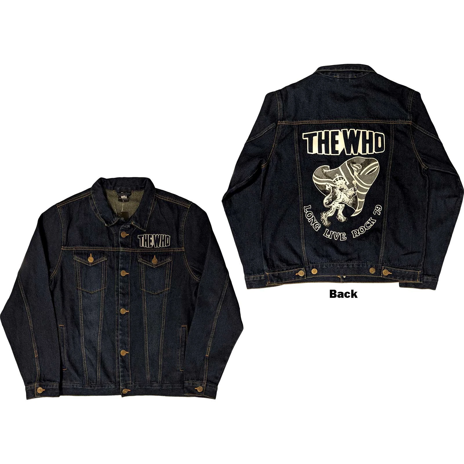 The Who Denim Jacket: Long Live Rock OFFICIAL NEW
Opens in a new window or tab