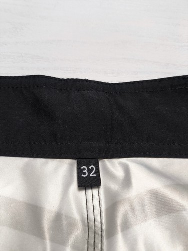 Quiksilver Bañador Hombre Blanco Negro Verde Rayas Bolsillo Talla 32 W32/46 ita - Imagen 7 de 12