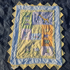 Carters John Lennon Real Love Baby Quilt Crib Comforter Nursery Blanket Animals