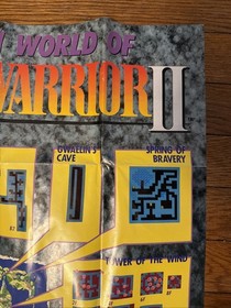 World of Dragon Warrior II (2) Map Poster Insert Video Game Nintendo NES Vintage