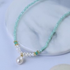 Fashion Women Pearl Pendant Necklace Jewelry Party Clavicle Chain Gifts
