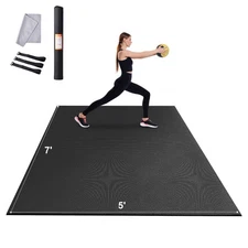 VEVOR Exercise Mat Non Slip Yoga Mat Gym Fitness Pilate Workout Mat (7x5ft)