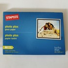 Staples Photo Plus Gloss Paper 65 Sheets In 60 Sheets Box 4x6 Item #648177 *Read