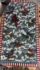 GOODWIN WEAVERS By Crown Crafts Winter Birds Holiday Cotton Throw Blanket 62x42
