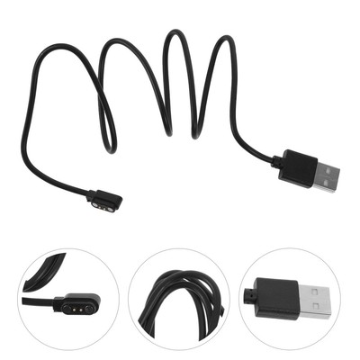  2 Pcs Ladekabeldatenkabel Für Smartwatch Uhr Magnetic USB-Ladekabel