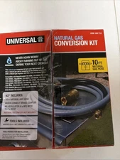 Universal Natural Gas Grill Conversions Kit 1008106712 10FT Hose Brass Coupler