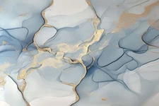 Hand Painted on Oil Painting Home Decor Conceptual Blue Abstract Wall Art