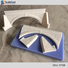 Model Railway Over Road Stone Bridge Mould - Casting Mould - OO Scale - DT88