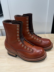 Frank’s Boots LTT 8” 8E W&C English Bridle Chestnut Leather