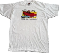 Vintage  NOS  Ford 1960-1963  Falcon Car XL White Single Stitch  T-shirt.