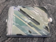 Osborne & Little Fantasque Cubiste Mint/Yellow - Fabric Remnants - 3m x 137cm