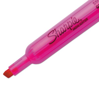 Sharpie Accent Tank-Style Highlighters, Fluorescent Pink, Chisel Tip, Each