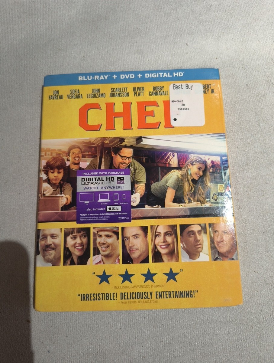 Chef (Blu-ray Disc, 2014, 2-Disc Set, Includes Digital Copy