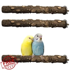 PINVNBY Bird Perch Nature Wood Stand Small Medium Parrot Cage