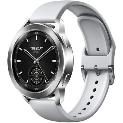 Xiaomi Watch S3 Smartwatch Silver (22 mm) Fluorkautschuk