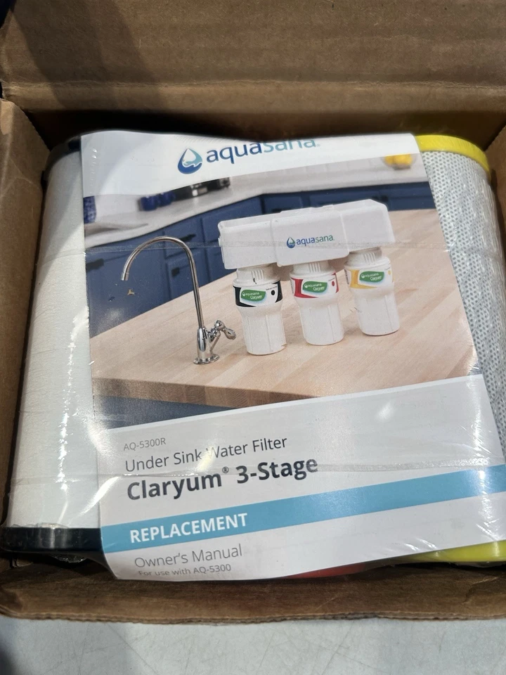 Aquasana AQ-5300R 3-Stage Under Sink Water Filter Replacement Cartridges - Image 4 of 4
