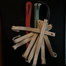 Dooney & Bourke Leather Cord For A Medallion Hang On Your Bag Black Red Natural