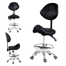 Saddle Stool Rolling Chair Adjustable Hydraulic Stylist Cutting Stool for Salon