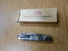 New 1997 Case XX 9200 CV Midight Swirl 2 Blade Trapper Knife W/ Box 4 1/8" Close