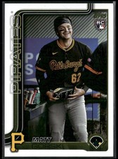 2025 Topps Matt Gorski Golden Mirror Image Variation RC Pittsburgh Pirates