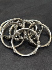 Brushed Nickel Shower Curtain Rings Set of 9 Utopia Alley
