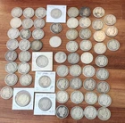Lot of 61 ~ Barber Half Dollars ~ 1904 to 1915 ~ 90% Silver ~ $31.50 Face Value