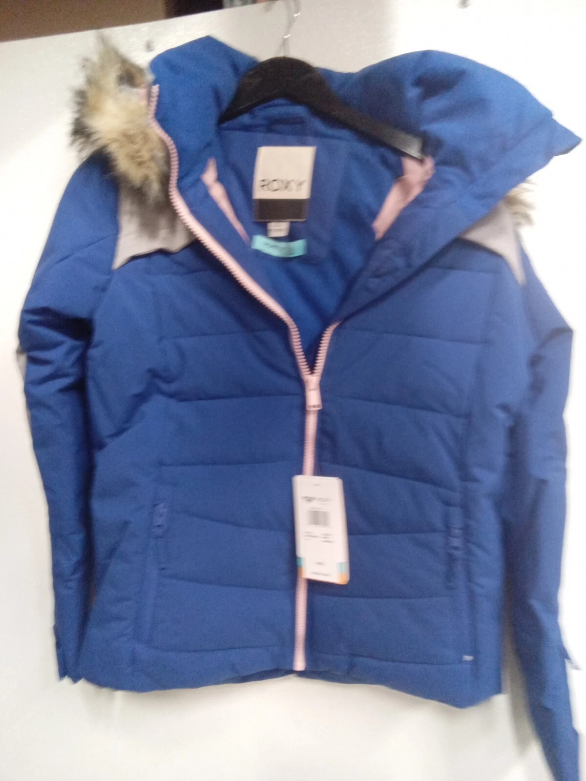 Roxy Bamba Girl Snow Jacket blue Sz 14/XL #5B1A