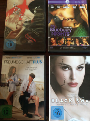 Natalie Portman [4 DVD] V Vendetta + Black Swan + Freundschaft+ Blueberry Nights