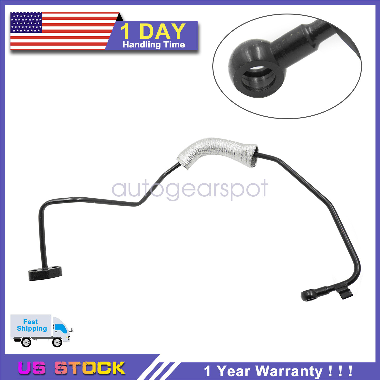 Turbocharger Oil Line For 17-19 Kia Sportage 16-18 Kia Sorento 2.0 282402GTA1