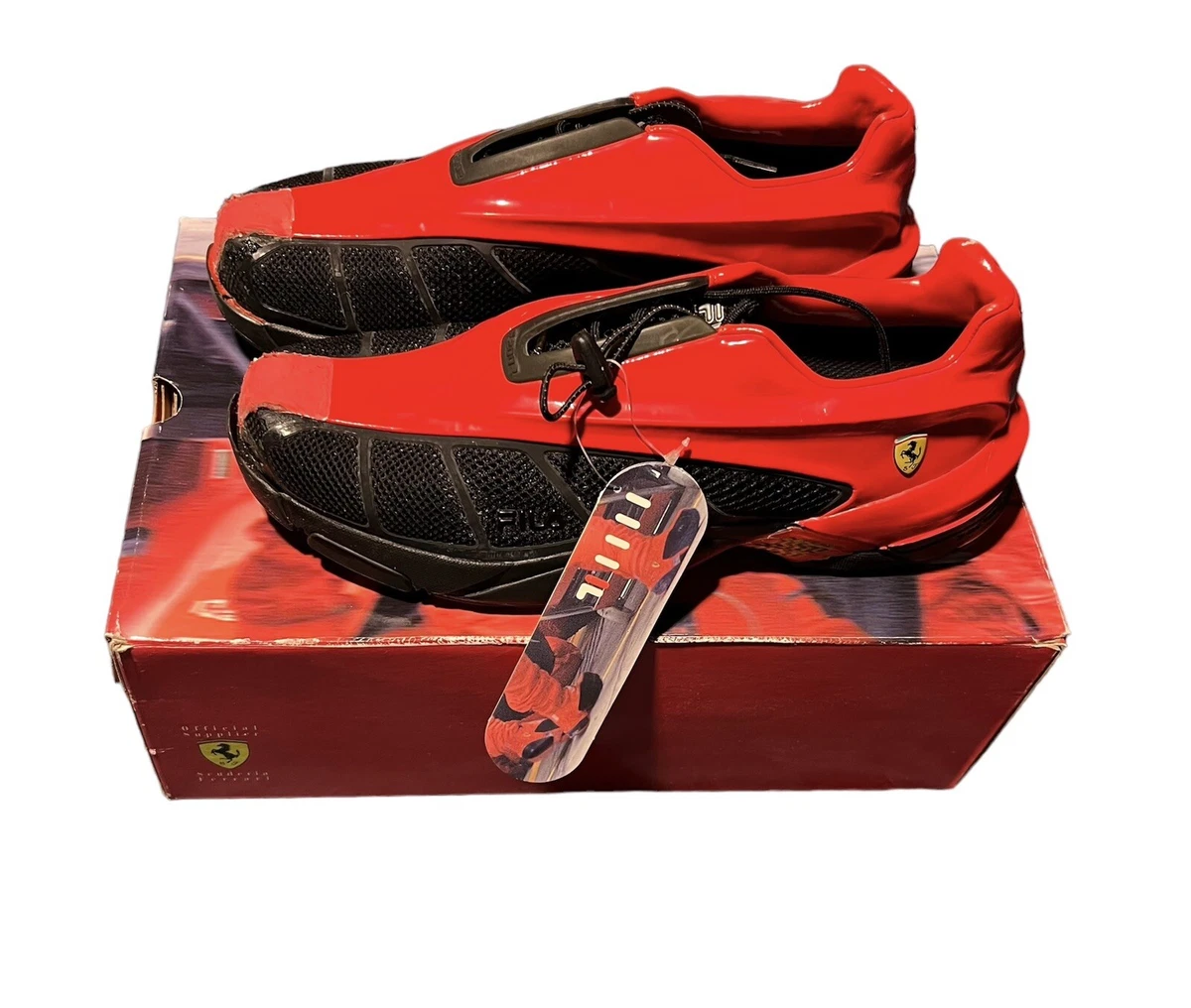 FILA Ferrari F2002 Men s Shoes US Size 9.5 Speed Tech Sneakers Used with Box