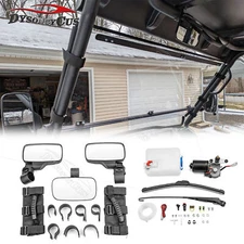 12V Electric Windshield Wiper Motor & Side Mirrors For CFMOTO ZFORCE 500 800 950