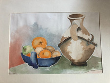 Kunst Aquarell Bild Gemälde Malerei
