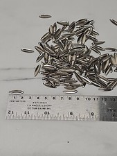 100pcs Fly Fishing Lure Metal Spoon Spinner Lure Tackle Lure Noise Blades 7x19mm