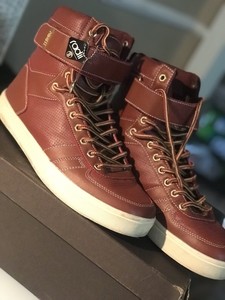 Radii Moon Walker Mens Hi Top Sneakers Fm1022 Size 10 1 2 Brick Color Ebay