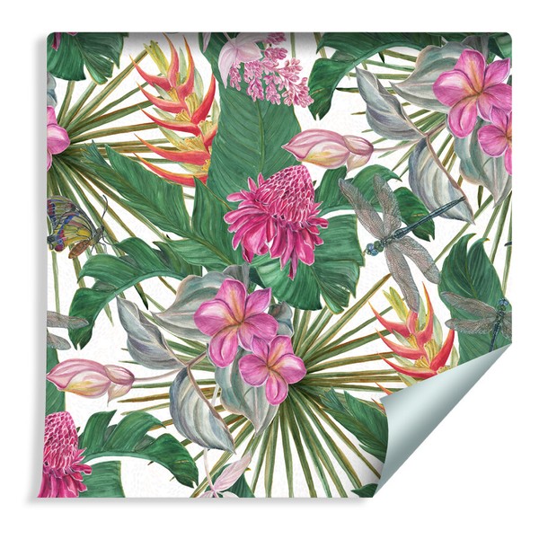 10M Vlies Tapete Rolle Natur Exotische BläTter Blumen Xxl 1214-image