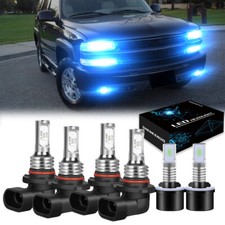 For Chevy Tahoe 2001-2006 6X Combo 9005 9006 LED Headlight 880 Fog Light 8000K