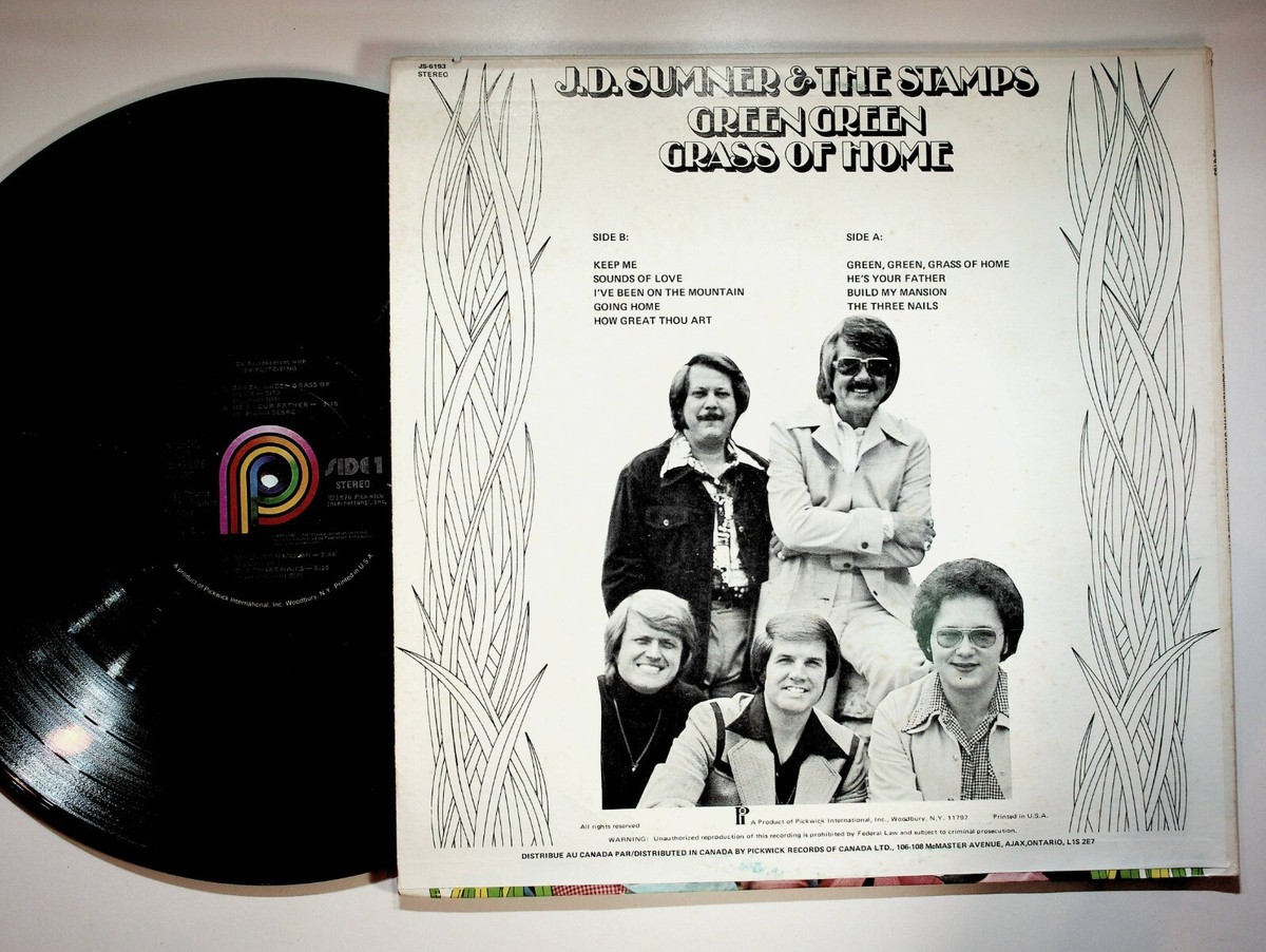 1984 J.D. Sumner & The Stamps Green Grass Of Home Gospel Vinyl LP
