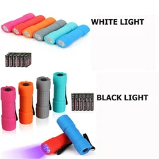 EverBrite 9-LED Mini Flashlight 6-Packs Compact Handheld Torch Black/White Light