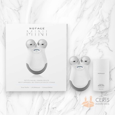 NuFACE MINI Starter Kit - WHITE - Petite Facial Toning Device  ( NEW - Open Box)