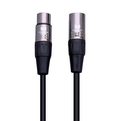 Monster 5 Ft Prolink Classic Microphone Cable - Silver Contact XLRs