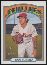 2021 TOPPS HERITAGE HIGH NUMBER #591 JOJO ROMERO QTY AVAILABLE PHILLIES RC