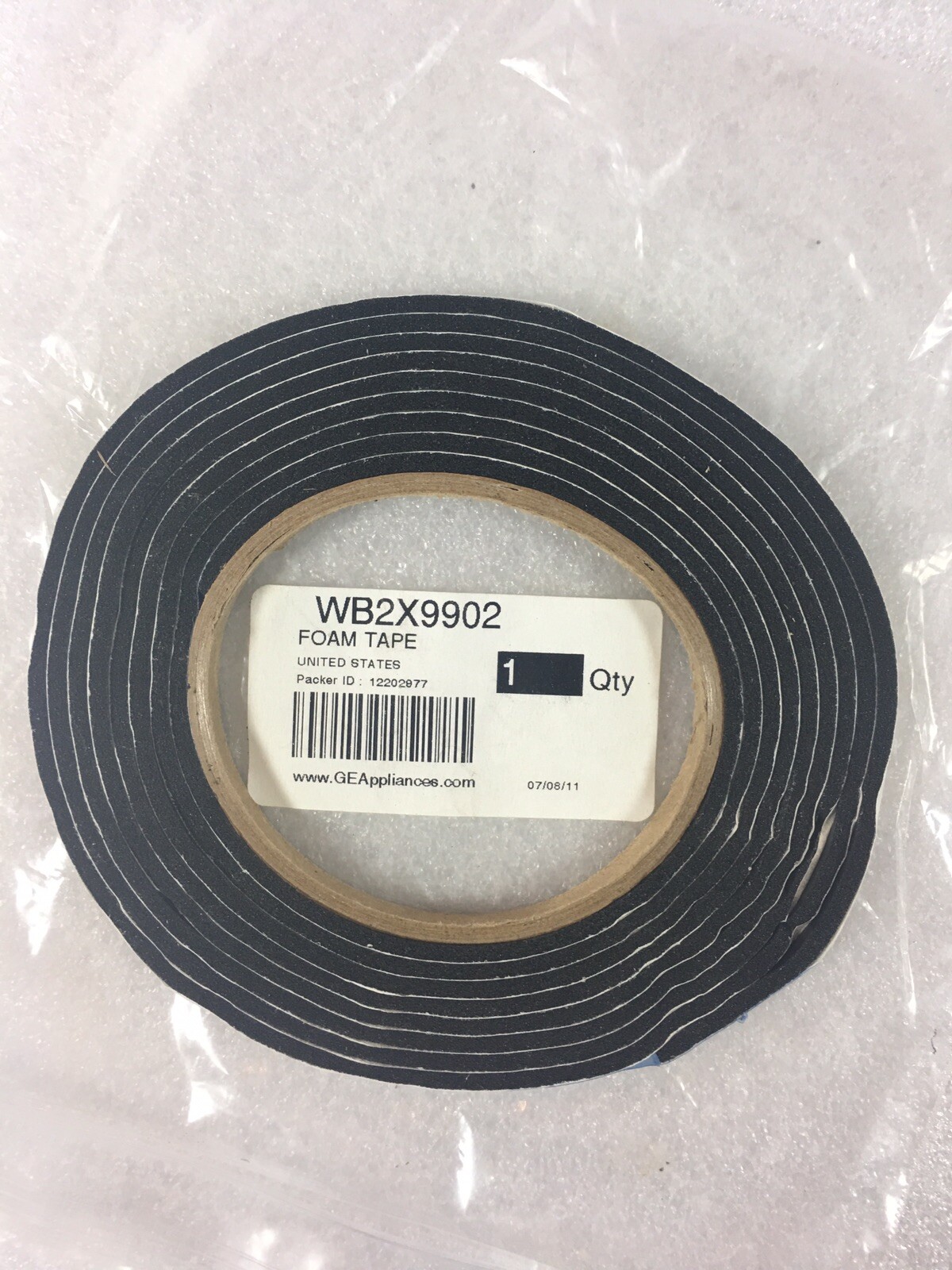 ge cooktop foam tape