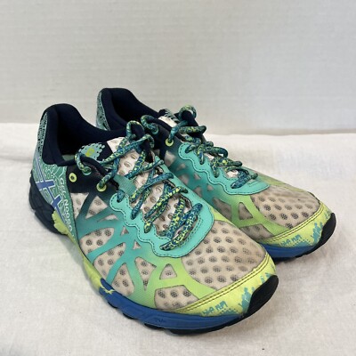 Asics Gel-Noosa Tri 9 Women's Athletic Running Shoes T458N Blue/Green Size 9