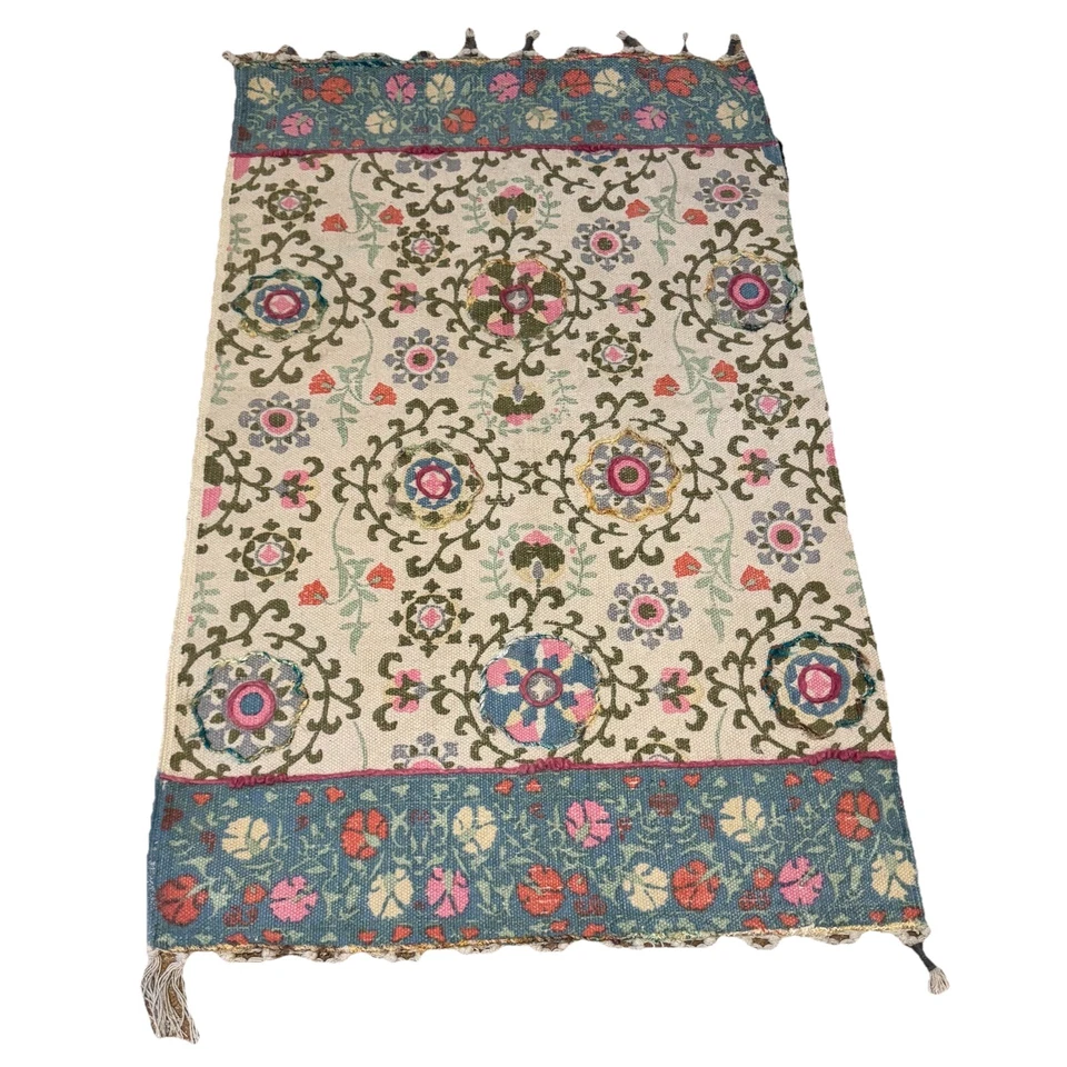 Christian Lacroix Floral Boho Área Rug 32”x48” - Image 2 of 4