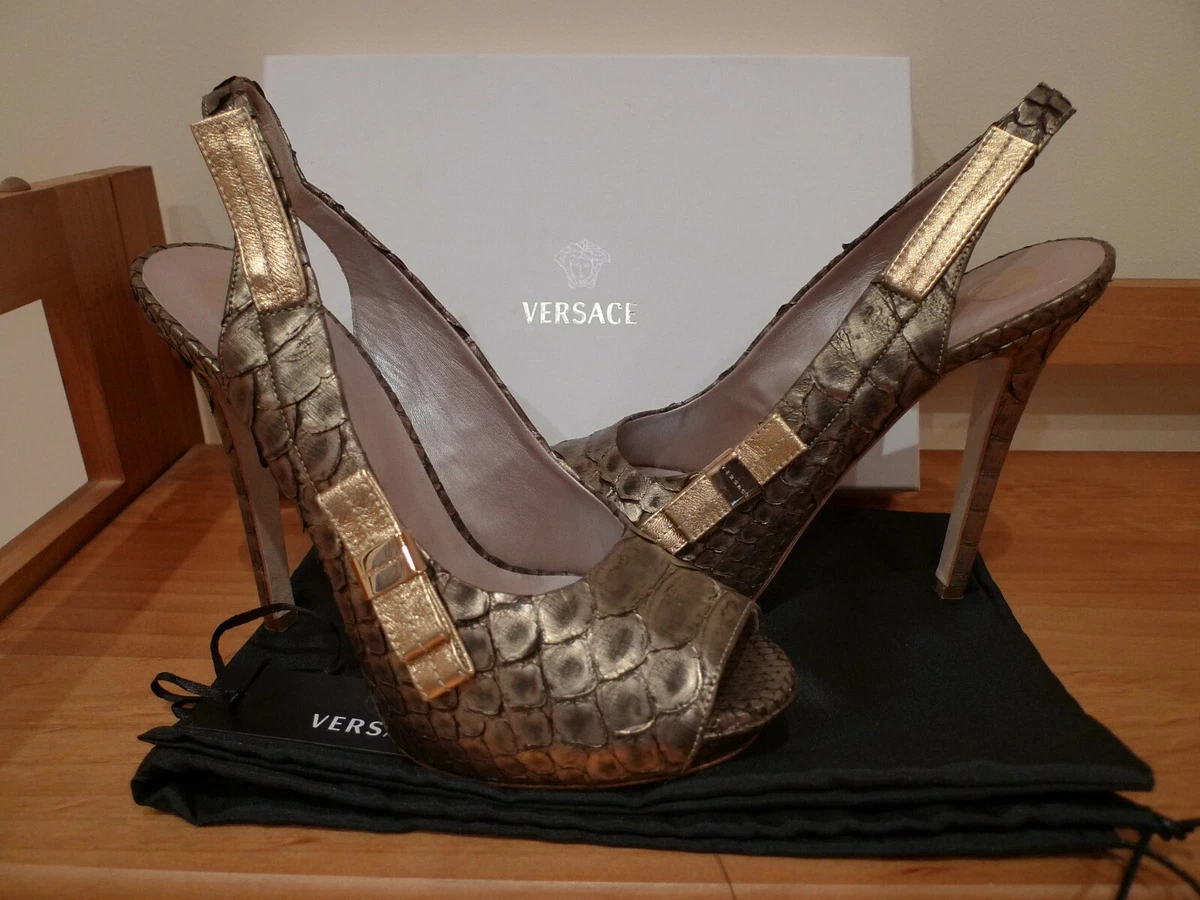 Versace Gold Shoes for Women for sale | eBay
