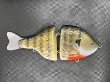 Handmade Wooden Glide bait — Comes with two treble hooks