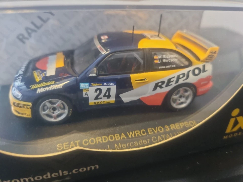 Ixo RAM010 1:43 Seat Cordoba WRC Evo 3 Repsol #24 M.Blasquez 2001 sin exhibir Foto 2 de 4