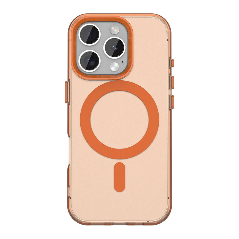 Custodia Magnetica Trasparente Antiurto Per IPhone 16/15/14/13 Pro Max – Effetto Smerigliato